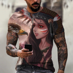 Meeste T-s&auml;rk India t&uuml;drukute 3D Prinditud Mood Hip Hop T&auml;navar&otilde;ivad O-kaelusega l&uuml;hikeste varrukatega T-s&auml;rgid Harajuku Meeste Laste T-s&auml;rgid Topid XXS