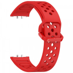Rihm Samsung Galaxy Fit 3 nutikellale hingav rihm k&auml;ev&otilde;ru k&auml;ev&otilde;ru Samsung Galaxy Fit 3 tarvikutele randmele For Smausng watch Fit3 punane