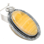 Natural Calcite Agate Gemstone 925 Sterling Silver Jewelry Pendant 2.40 h0m02