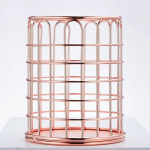 1 tk Rose Gold Kodu kirjutustarbed Dekorpliiats Pliiats Potihoidik Korraldaja Meigipintslid Hoiu Laua Laua Aksessuaarid