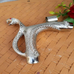 silver Cobra handle Head finish for walking stick Wood Canes Style