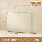 Suure mahutavusega lapiteki hoiukott Magamistoa riidest tihenduskott Sulekott Hoiukott Riidekapp Korraldaja Ruumi s&auml;&auml;stmine Kokkusurutav kott For Clothes-S beež