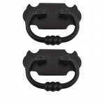 2tk mustast tsingisulamist paneelsahtli k&auml;epide, pool&uuml;mmargune pelmeen, vanamoodne m&ouml;&ouml;bli k&auml;epide, kest, Hiina k&auml;epide 2pcs