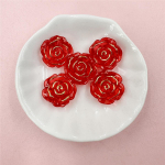 Telefoni Keti Valmistamine Akr&uuml;&uuml;l Roosi Helmed 5 tk 18,6 mm Ehtetarvikud Moekink K&auml;sitsi Valmistatud Materjal Isetegemise Tarvik punane