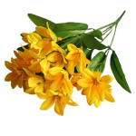 Armas kunstlik miniliilia lillekimp kodus pulmakaunistusega 24 lille &uuml;hes t&uuml;kis roheline