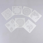 7 tk K&auml;sit&ouml;&ouml; Scrapbooking Reljeeftr&uuml;kimall Ise-tee Seinamaaling Kiht&scaron;abloonid