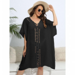 Naiste suvised katted suures suuruses liimitud avar kleit rannabikiinid Cover Up rannasmokk One Size must