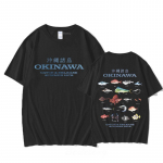 Okinawa T-s&auml;rk kevad/suve vabaaja puuvillane t-s&auml;rk l&uuml;hikeste varrukatega kvaliteetne gooti ts&auml;rk Sudaderas vintage O-kaelusega topid S