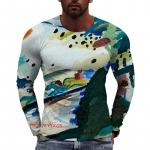 Maailmakuulus 3D-prinditud T-s&auml;rk Abstraktne kunst Meeste ja naiste t&auml;nav Hip Hop &Uuml;mar kaelus Pikkade varrukatega Mood Vabaaja topp Artikkel S
