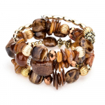 Vintage v&auml;rvilised looduslikust kivist helmed k&auml;ev&otilde;ru Boheemi mitmekihilised mood k&auml;ev&otilde;rud naistele ja meestele k&auml;ev&otilde;rud ehted 1 PCS