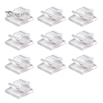 10/50 tk. L&auml;bipaistev kaablihaldusklamber Isekleepuv multifunktsionaalne traadi kinnitusklamber Kleepuv juhtmehoidja &otilde;ues j&otilde;uluhaldja valguse korraldajaklamber 10pcs valge