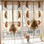 Viimistletud kardin puuvillane lina ja stantsimata ujuv aken T&otilde;stetav rooma ruloo Varjutav elutoa vaheseina kardina l&otilde;ng 65x155cm khaki