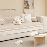 P&otilde;hjamaade diivanipadi kerge luksuslik kaasaegne Four Seasons universaalne uus khakiv&auml;rvi triibuline padjakatte katter&auml;tik 70X70cm 1pc