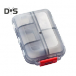 Kaasaskantav pillikarpi 10 kambriga tolmukindel kompaktne l&auml;bipaistev hoiukonteiner kerge pillihoidja roheline