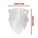 Mootorratta tuuleklaasi esiklaasi topeltmulliga sobiv Ninja 300 / 250 2013-2017 jaoks must