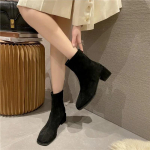 Soe allahindlus Naiste kingad Varrukad Naiste saapad Talvised seemisnahast kandiline varbaosa Tahke keskmine toru Turske kontsaga moodsad saapad Zapatos 35