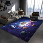 3D Multika Universumi Vaip - Suur, T&auml;ielikult Kattev Vaip Magamistuppa, Elutuppa v&otilde;i Diivanile RZ-Universe Planet-9, 200*300cm