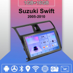 Android Carplay autoraadio Suzuki Swift 2005-2010 multimeediumipleieri peakomplekti stereo-GPS-i navigatsioonis&uuml;steemiga BT WIFI 2+32GB 1+16GB