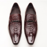 Moodsad Meeste Vabaaja Nahast Kingad Moodsad Krokodillimustriga Luksuslikud T&ouml;&ouml;kingad Slip-on Pulmakingad Nahast Brogues Suurused 39-48 39 veinipunane v&auml;rv
