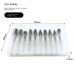 3 * 6 mm metalli joonistamine volframkarbiidi frees Rotary Tool Burr CNC graveerimine Abrasiivt&ouml;&ouml;riistad Metallit&ouml;&ouml;tlemine freesimine poleerimine Style C