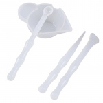 1Set Mix Cup Silikoonvormid Epoksiidvaigust T&ouml;&ouml;riistad Isetehtud ehete valmistamise pulk K&auml;sitsi valmistatud 1Set