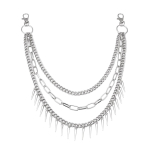 Punkp&uuml;ksikett, geomeetriline kolmekordse ketiga teksap&uuml;kste keti rihm konksuga dekoratiivne metallkett