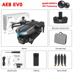 2025 Uus AE8 Professionaalne Droon Harjadeta ESC Kahekordne Kaamera HD &Otilde;hufotograafia GPS WIFI FPV Positsioneerimine Intelligentne Takistuste V&auml;ltimine Kvadkopter M&auml;nguasi Basic 1 battery must
