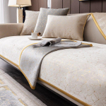 Lihtne diivanipadi Four Seasons universaalne libisemiskindel diivani kate T&auml;ielik komplekt riidest k&auml;ter&auml;tik istumispadi 70*70 beež