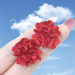 Suurte punaste lilledega k&otilde;rvar&otilde;ngad naistele, isikup&auml;ra, mood, unikaalne disain Brincose pulmaehted, t&uuml;drukute aksessuaarid