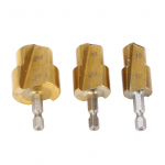 3 TK PPR toruh&otilde;&otilde;ritsa otsad, k&otilde;rge s&uuml;sinikusisaldusega terasest PVC toruliitmiku laiendaja astmeline puuritera komplekt kuuskant 1