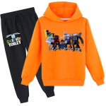 Lastele 3D kapuutsiga komplekt Skibidi tualett-puloveriga spordidress Speakerman Laste kampsun+p&uuml;ksid 170