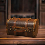 Puidust aardekirstu dekoratiivne hoiukarbihoidja unikaalne kingituste organiseerija ehteasjake 23.5cmx17.5cmx11.5cm