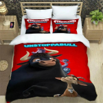 3D-prinditud multifilm Ferdinand Voodipesukomplektid Peen Vooditarvete Komplekt Tekikott Vooditekk Komplekt Voodipesukomplekt Luksuslik S&uuml;nnip&auml;evakingitus 70x133cm 2pcs