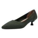 Terava Ninaga &Uuml;hev&auml;rvilised Venivast Kudumist Materjalist Kingad Pumbad Slip-on Tald Madalad Kontsad Hingavad Loaferid Naiste V&otilde;rk-Madalad Sokk-Kingad 39 roheline