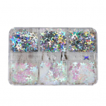 1 Box Nail Sequins 3D Flake DIY k&uuml;&uuml;nekunsti aksessuaarid V&auml;rvilised Star Glitter Sequins Manik&uuml;&uuml;ri tarvikud k&uuml;&uuml;nte kujundamiseks B