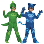 Lastele Sinine Punane Roheline Kombinesoon Pidžaama Cosplay Kost&uuml;&uuml;m Maskiga &Ouml;&ouml;kangelase s&uuml;nnip&auml;evapeokleitide komplektid J&otilde;ulukost&uuml;&uuml;mid M sinine