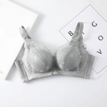 Push Up rinnahoidja naistele Seksikas lilleline pitsist bralette, juhtmevaba pehme rinnahoidja, polsterdatud mugav, v&auml;ikese rinnakorviga naiste pesu 32/70 aprikoosi
