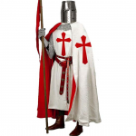 Meeste keskaegne mantel ja templi tuunika, Halloweeni r&uuml;&uuml;tli kost&uuml;&uuml;m, puuvillane kapuutsiga mantlim&uuml;ts K&auml;sitsi valmistatud keskaegne kleit, renessanss LAPR SCA 5XL punane