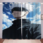 Jujutsu Kaisen Jaapan Kuulus Gojo Satoru Elutuba Pimendavad Multikakardinad, Animeeritud Kardinad, Kohandatav Magamistuba Premium 100x140cm gray
