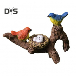 Linnukujuke lillepoti kaunistus riidepuu Vaik Linnud istuvad oksale istutusmasin Kallistaja kaunistus potitaimede jaoks Bonsai Bird