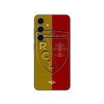 Coque Samsung Galaxy S25 RCL LENS Logo fond jaune et rouge Maniacase