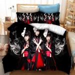 BABYMETAL Rock B&auml;ndi Voodipesukomplekt, Tekikott Tekk Voodikomplekt Tekikate Padjap&uuml;&uuml;r, Suurused King Queen Twin Poistele T&uuml;drukutele T&auml;iskasvanutele 135X200cm-2pcs