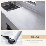 Veekindlad puidust teraviljaga pliidiplaadi kleebised: &Otilde;likindel, kuumakindel, isekleepuv k&ouml;&ouml;gitapeet. Width 60CM*5m