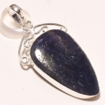 Iolite Gemstone Handmade Latest Design Antique Gift Jewelry Pendant 2.1 y7t55