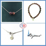 Pierres et Min&eacute;raux. Parure bijoux Bracelet Collier 2 Perles Rubis de Mogok, Birmanie, Taille personnalisable.