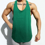 Muscleguys Just Gym Fitness Meeste Stringer Tank Top v&otilde;rk Kulturismi Tanktop Muscle Singlet Varrukateta Vest M