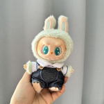 17 cm mini plush-nuku riided ja aksessuaarid Korea Kpop Exo Labubu I II Idol nukkudele, istuvad peop&uuml;ksid, jumpsuit