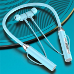 Sportlik Bluetooth juhtmevaba peakomplekt, kaelariputatav, sportlik, binauraalne, k&otilde;rvasisene, kaelariputatav t&uuml;&uuml;p, &uuml;lipikk ooteaeg, k&otilde;rvaklapid valge