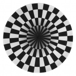 &Uuml;mmargune Must Valge Ruuduline Libisemiskindel Matt Vaibad P&otilde;randamatid Vaip Kodu Elutuba Magamistuba jaoks(60cm )