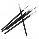 5 tk Nail Art Sculpture silikoonpliiatsi komplekt, puidust maalimise 3D efektiga skulptuuride puhastuspintsel